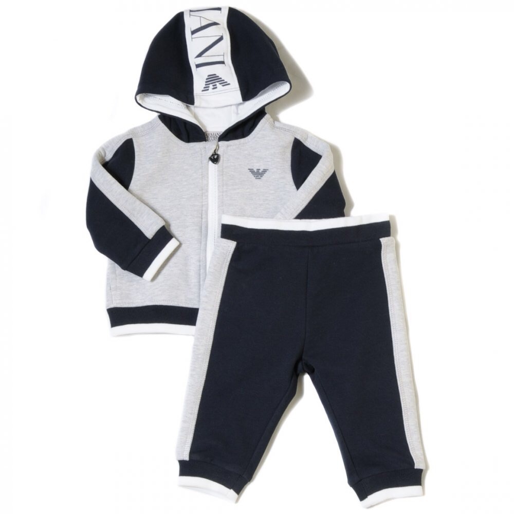 Armani Baby Boys Hooded Tracksuit- 6 months